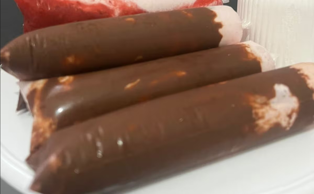 Chup Chup Creme de morango com Nutella